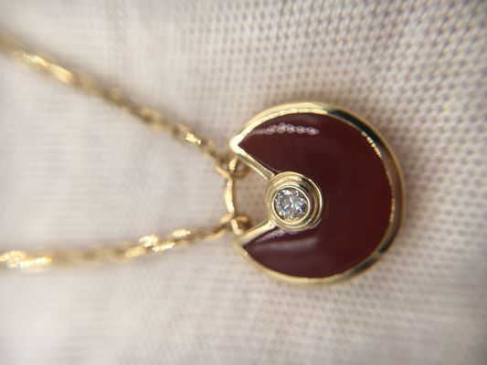 Xs Modelpink gold Cartier Amulette De Cartier Necklace For Wedding
